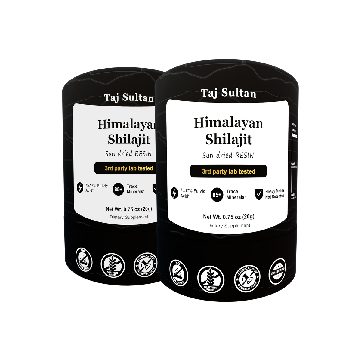 Taj Sultan Himalayan Shilajit - pack of 2 (40g total)